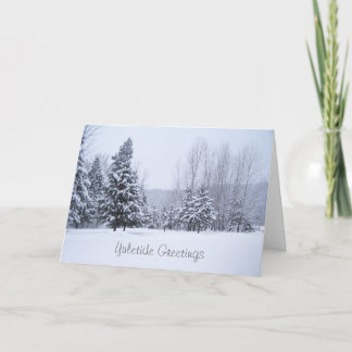 Cartão De Festividades Snow Trees Christmas Card