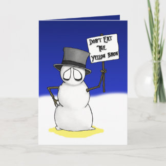 Cartão De Festividades Snow Warning in Effect