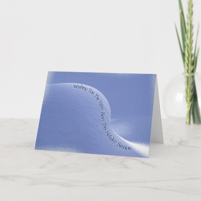 Cartão De Festividades snowdrift do bebê (Frente)