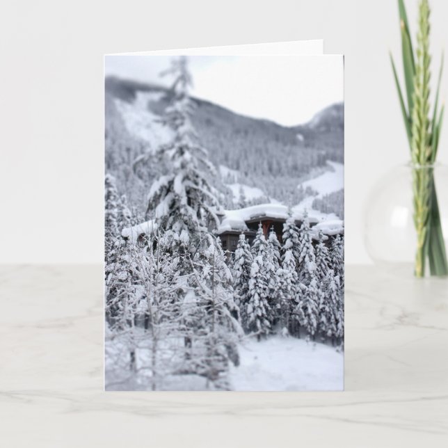 Cartão De Festividades Snowed In (Frente)