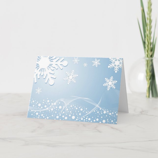 Cartão De Festividades Snowflake creation (Frente)