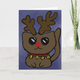 Cartão De Festividades Snowflake Kitty Card