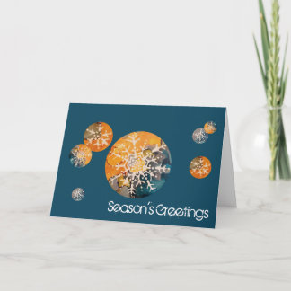 Cartão De Festividades Snowflake Season's Greetings