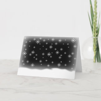 CARTÃO DE FESTIVIDADES SNOWFLAKES BLACK