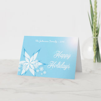 Cartão De Festividades Snowflakes Holiday Greeting Card