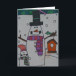 Cartão De Festividades Snowman<br><div class="desc">snowman</div>