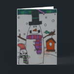 Cartão De Festividades Snowman<br><div class="desc">snowman</div>