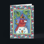 CARTÃO DE FESTIVIDADES SNOWMAN BODYGUARD, CHRISTMAS CARDINHEIRO REDBIRD<br><div class="desc">ARMADO COM BALAS DE NEVE. CARTÃO/ENVELOPE CARDINAL HUMOROSO (Dentro "MERRY CHRISTMAS") CARTÃO/ENVELOPE *Personalizar ...  Procure itens correspondentes Susan Brack Designs</div>