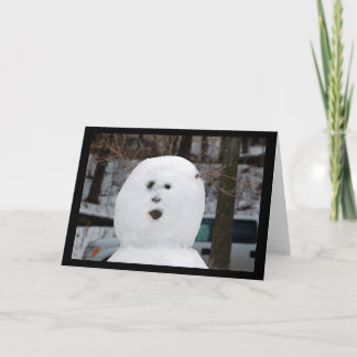 Cartão De Festividades Snowman Card