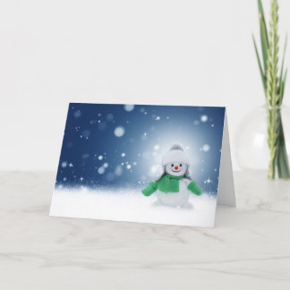 Cartão De Festividades Snowman Christmas Card