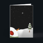 Cartão De Festividades Snowman Christmas in Lembrance Greeting Card<br><div class="desc">Este Cartão de Natal de Lembrança apresenta um Proverb Eskimo. Talvez não sejam estrelas no céu,  mas aberturas de preferencialmentes onde nossos entes queridos sorriem para nos avisar que são felizes. Excelente de compartilhar com amigos e familiares para lembrar de um amado neste Natal.</div>