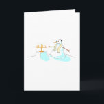 Cartão De Festividades Snowman Com Menorah<br><div class="desc">Snowman Com Menorah</div>