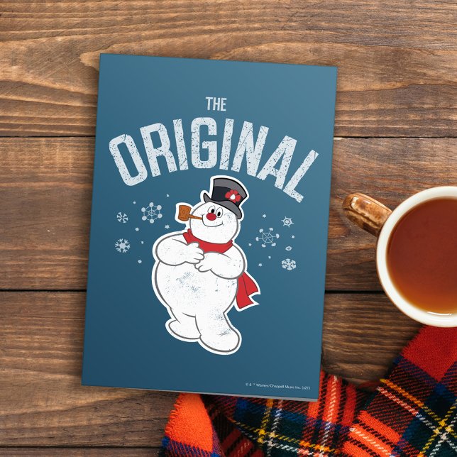 Cartão De Festividades Snowman™ congelado | O original (Criador carregado)