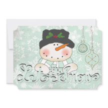 Snowman Deixe-o nevar Feriado de Natal