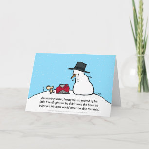 Cartão De Festividades Snowman Gift Card para escritores