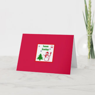 Cartão De Festividades Snowman Greetings Card