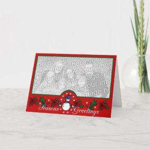 Cartão De Festividades Snowman Saudações