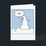 Cartão De Festividades Snowman Son Christmas Joke Paper Card<br><div class="desc">Have a ball this Christmas! Merry Christmas</div>