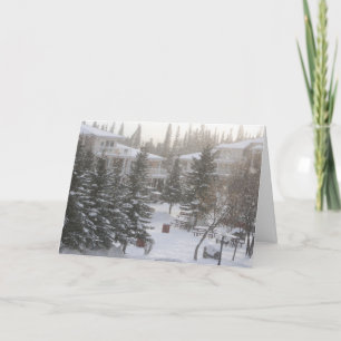 Cartão De Festividades Snowy Day