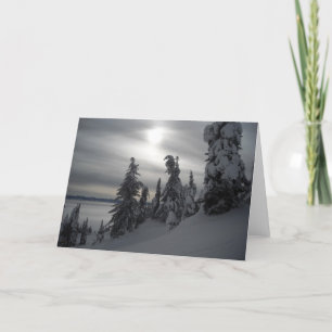 Cartão De Festividades Snowy Days Winter Scene