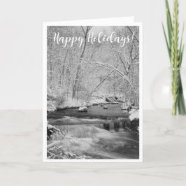 Cartão De Festividades Snowy Falls Holiday