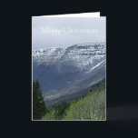 Cartão De Festividades Snowy Highlands Merry Christmas Card<br><div class="desc">Snowy Highlands photograph by MWright for artbywrightdesign</div>