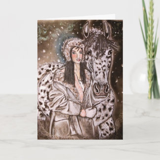 Cartão De Festividades Snowy Leopard Appaloosa Christmas Cards
