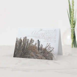 Cartão De Festividades Snowy Photograph Christmas Card