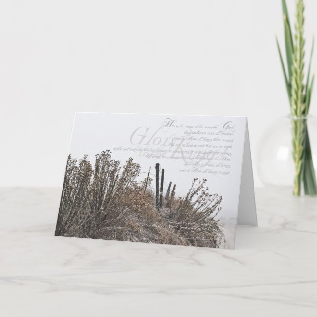 Cartão De Festividades Snowy Photograph Christmas Card (Frente)