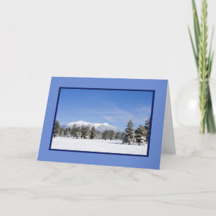 Cartão De Festividades Snowy San Francisco Peaks Personalizado