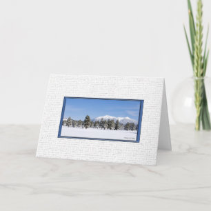 Cartão De Festividades Snowy San Francisco Picos Dentro Personalizado Sau