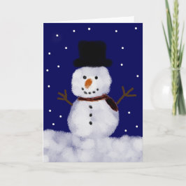 Cartão De Festividades Snowy the Snowman Holiday Cards