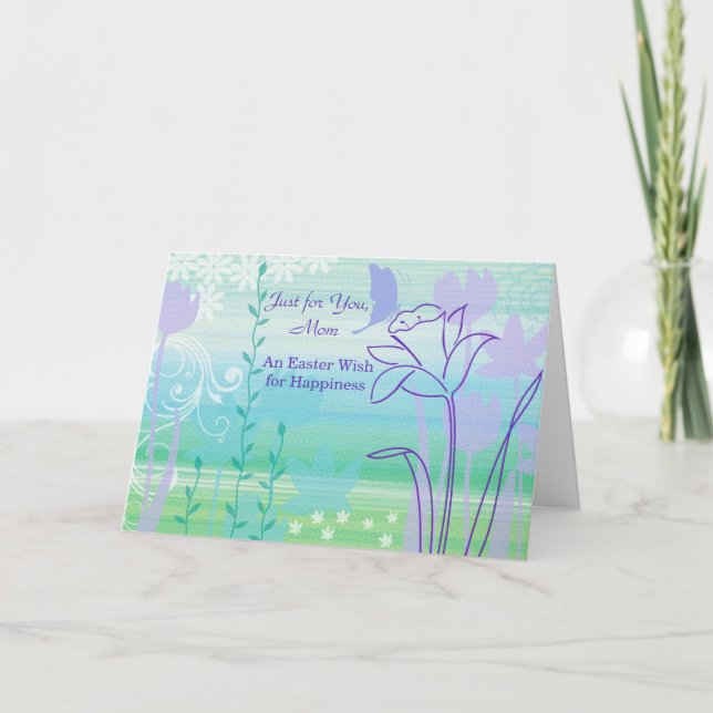 Cartão De Festividades Só para você, mãe, Páscoa (Frente)