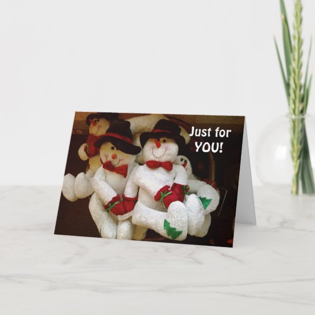 CARTÃO DE FESTIVIDADES SÓ PARA VOCÊ PEQUENO NATAL DE UM MONTE (Frente)