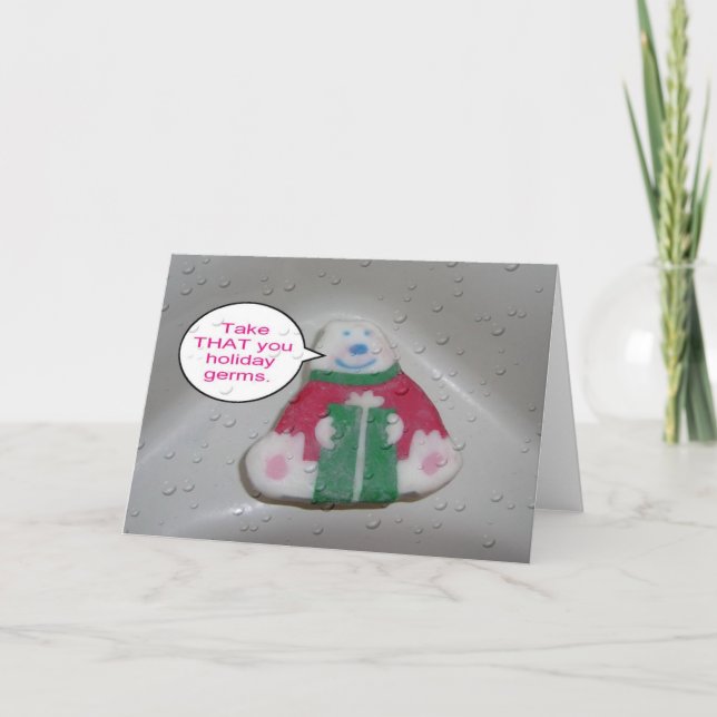 Cartão De Festividades Soap Holiday Card (Frente)