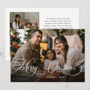 Cartão De Festividades Sobreposição de Foto de Boas Festas com Letra Bran