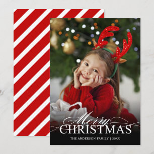 Cartão De Festividades Sobreposição de Texto Branco de Script Elegante 