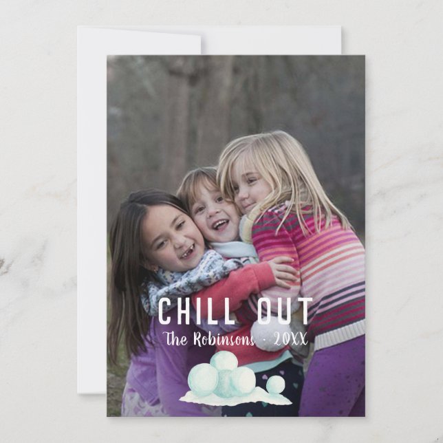 Cartão De Festividades Sobreposição de texto Foto da família Natal da nev (Frente)