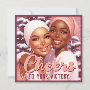 Cartão De Festividades Sobreviventes de Câncer Mulheres Afro-Americanas P
