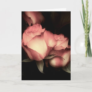 Cartão De Festividades Soft Glow Roses Valentine's Day Card