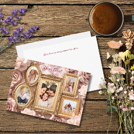 Cartão De Festividades Soft Gold Baroque Floral Memory Frames Gallery