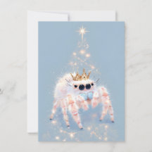 Soft Pretty Jumping Spider Christmas Cards