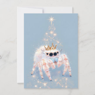 Cartão De Festividades Soft Pretty Jumping Spider Christmas Cards