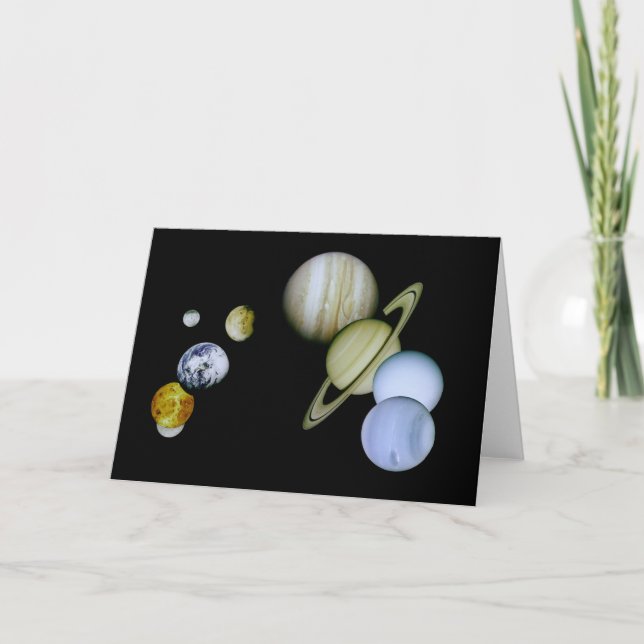 Cartão De Festividades Solar System Card Space - Astronomy Science gift (Frente)