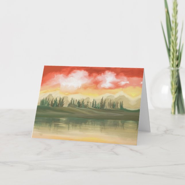 Cartão De Festividades Solitude Da Mente Ipotente (Frente)