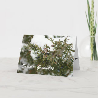 Cartão De Festividades Solstice Greetings - Pagan Holiday Greeting Card