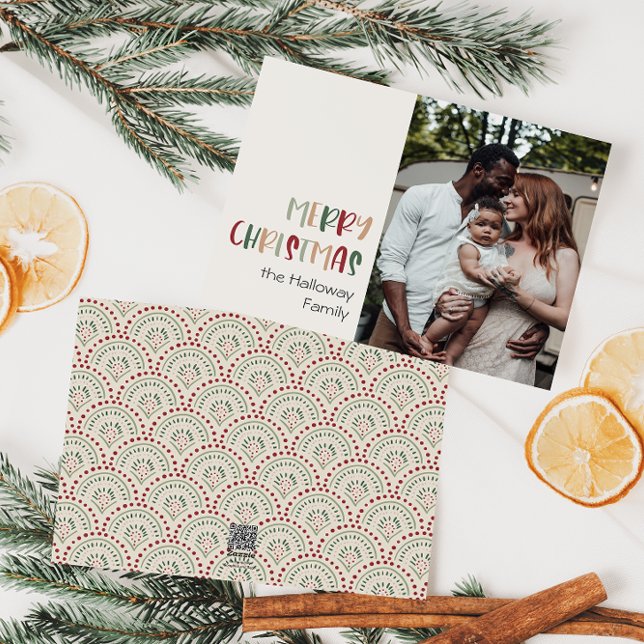 Cartão De Festividades Solteiro de Natal Colorido Festivo Foto (Criador carregado)