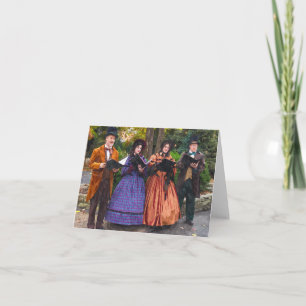 Cartão De Festividades Som De Carolers