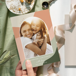 Cartão De Festividades Sombras alegres | Foto de arco vertical