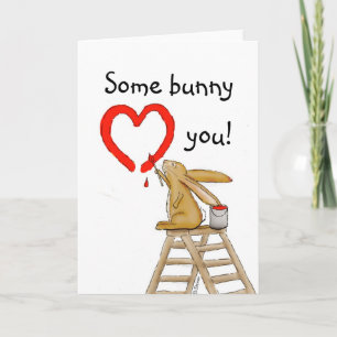 Cartão De Festividades Some Bunny loves You!